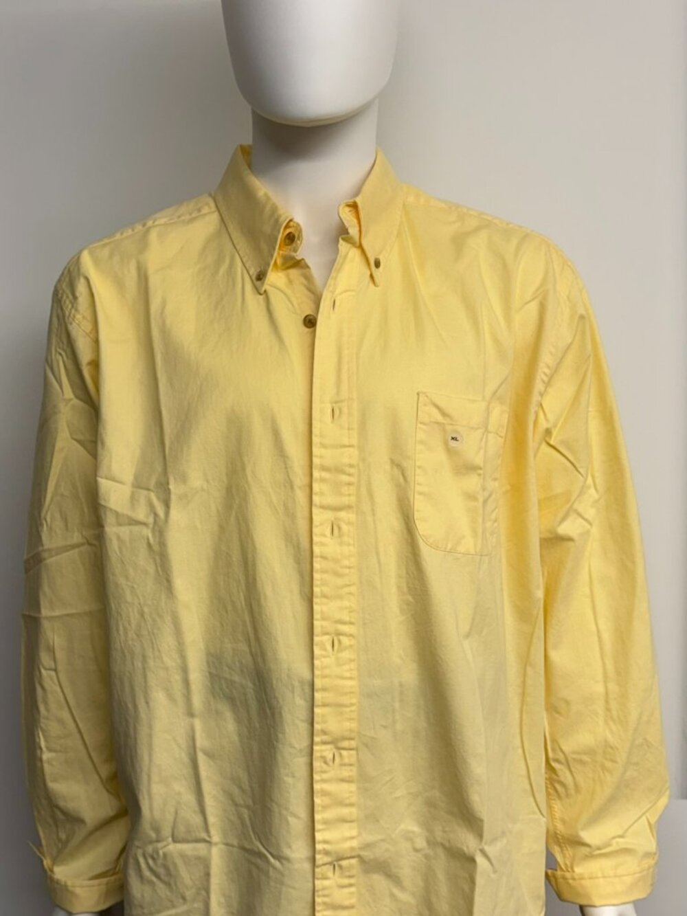 NWOT Eddie Bauer Men’s 100% Cotton Yellow Long Sleeve Shirt Size XL